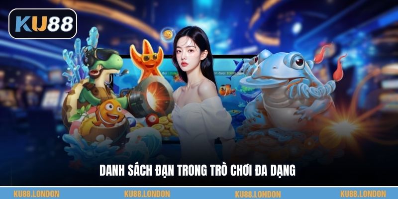 Danh sách đạn trong trò chơi đa dạng